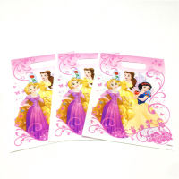 Six Princess Snow White Theme 6Pcs Baby Shower Little Snack Bag Plastic Loot Bag Kid Birthday Party Candy Gift Bag Supply