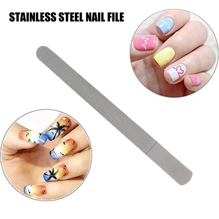 Stainless Steel Nail File Double Sided Frosted Manicure Tools Strip Nail R6O6 | Lazada PH Stainless Steel Nail File Double Sided Frosted Manicure Tools Strip Nail R6O6 | Lazada PH