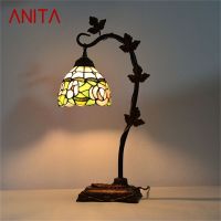 ANITA Tiffany Table Lamp Contemporary Retro Creative Decoration LED Light For Home