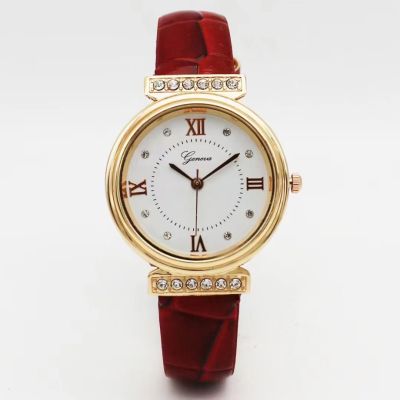 【July】 Factory direct sales of the new diamond-encrusted net celebrity with same belt womens watch fashion simple casual student ladies