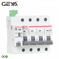 GEYA Din Rail GYM9 4P MCB พร้อมอุปกรณ์รีเซ็ตอัตโนมัติ Circuit Breaker Smart Home 63A MCB Auto Recloser