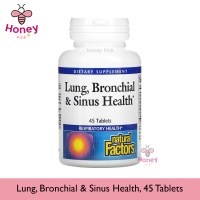 Natural Factors, Lung, Bronchial &amp; Sinus Health, 45 Tablets