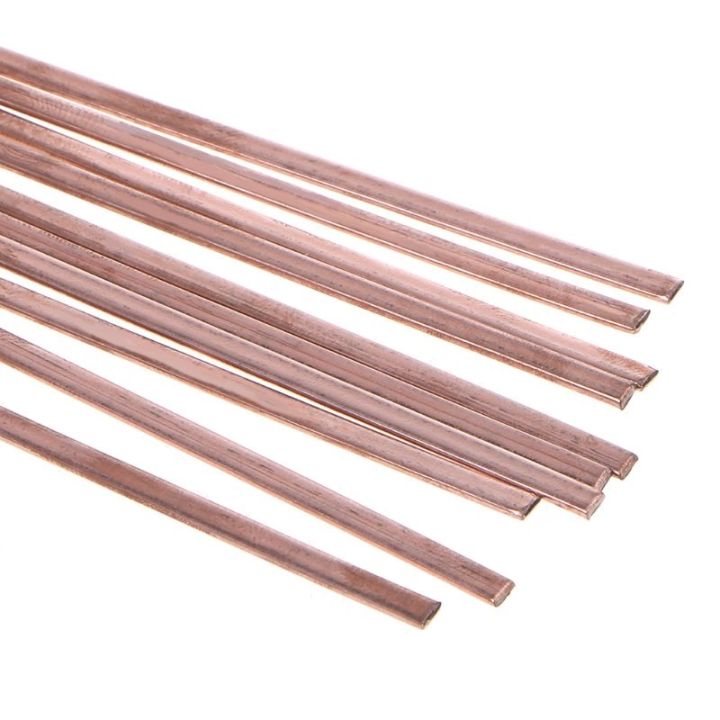 10pcs-flat-silver-electrode-low-temperature-phosphor-copper-welding-rods-hl201-selffluxing-brazing-alloy-soldering-and-brazing