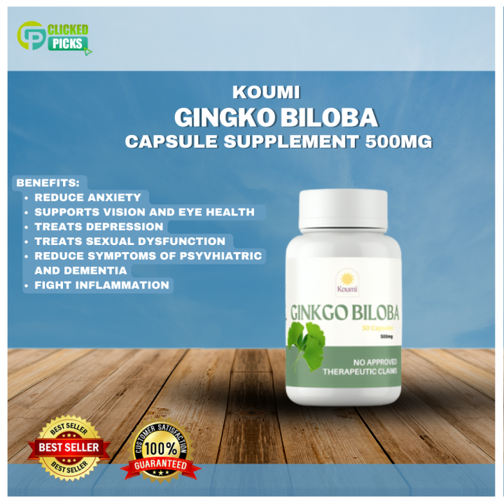 ☀️ Koumi Ginkgo Biloba Capsule Supplement 💊 100 Organic All Natural