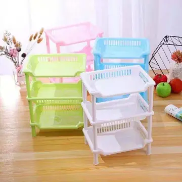 2-Tier Corner Freestanding Stackable Organizer Shelf for Kitchen