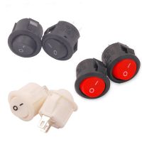 5Pcs KCD1-105 Diameter 16.5mm Small Round Boat Rocker Switch Mini Round Black White Red 2Pin/3Pin ON-OFF ON-OFF-ON Rocker Switch