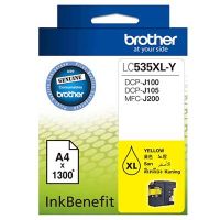 Brother LC-535XL-Y Yellow ตลับหมึกอิงค์เจ็ท สีเหลือง ของแท้