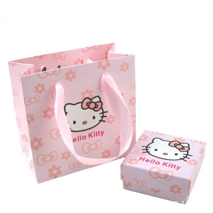 hello-kitty-ประณีตเครื่องประดับบรรจุภัณฑ์กระเป๋ากล่องกล่องสำหรับสร้อยคอสร้อยข้อมือต่างหูแหวนอุปกรณ์เสริมเครื่องประดับน่ารัก