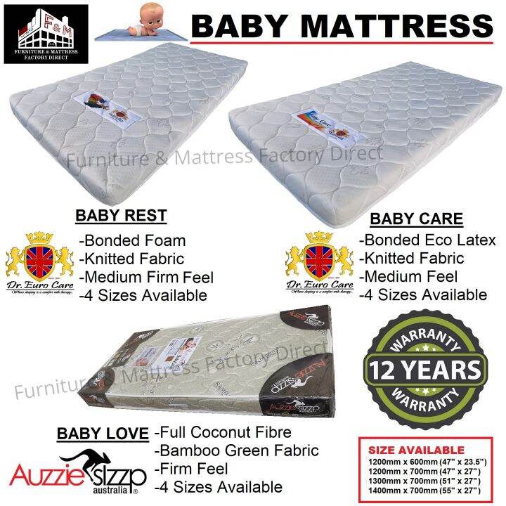 Baby Mattress / Baby Cot Mattress / Baby Tilam(Natural Coconut Fibre