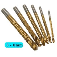 【DT】hot！ 6pcs 3-8mm Cobalt Bit Set Saw Metal Wood Drilling Hole Titanium Coated Woodworking Tools