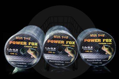 สายเอ็นตกปลา Black Fox Power FOX สีเขียว เอ็นม้วนเล็ก เอ็นตกปลา100 เมตร ตกปลา อุปกรณ์ตกปลา สายเอ็นตกปลา fishing_love