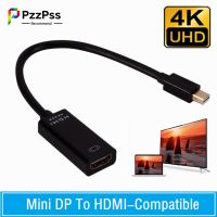 Mini DP To HDMI-compatible Adapter Cable 4K/1080P Male To Female DisplayPort to HD Converter For Macbook Pro Air Mac Surface Pro Adapters