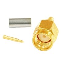 1pc New SMA Male Plug RF Coax Connector Crimp for RG316 RG174 Cable Straight Goldplated Wire Terminal Wholesale Fast Ship