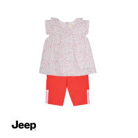 Jeep BABY GIRL 2-IN-1 เสื้อเบลาส์ แขนยาว และชุดขายาว สําหรับเด็กผู้หญิง 772842-770141 6h