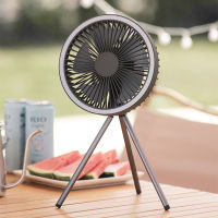 Multifunctional Fan USB Rechargeable Portable Fan Outdoor Camping Ceiling Fan with Led Light and Control 10000mAh 선풍기