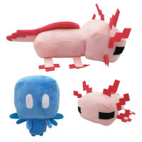 34เซนติเมตร axolotl ของเล่นตุ๊กตาสัตว์นุ่มยัดไส้เกมการ์ตูน plushie axolotl ตุ๊กตาเด็กผู้ใหญ่ของขวัญวันเกิดตกแต่งบ้าน.