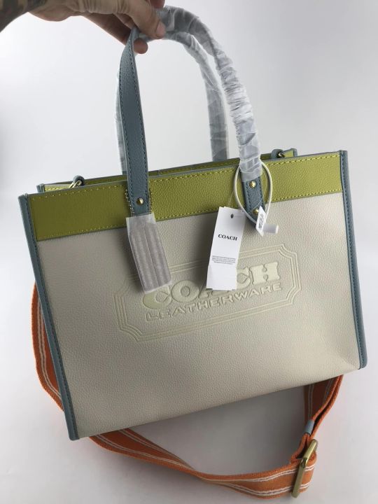 COACH FIELD TOTE 30 IN COLORBLOCK WITH COACH BADGE Lazada PH