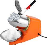 เครื่องบดพร้อมใบมีดคู่เครื่องทำน้ำแข็งใส300W (ต่อชั่วโมง176LBS/80Kg 2200Rpm) พร้อมฝาปิดและชามเครื่องผลิตโคนไอศกรีม110V สำหรับ S