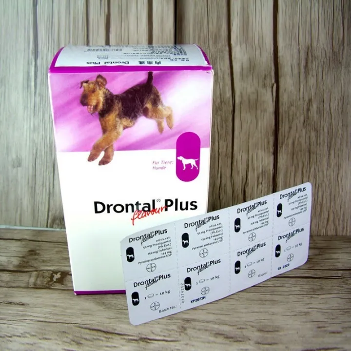 ♀♕ BAYER DRONTAL PLUS FLAVOR FOR DOGS DEWORMER TABLET PER TABLET DEWORM