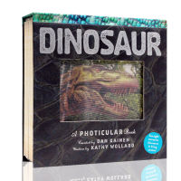 Original English light and film vision book series dinosaur moving 3D picture book dinosaur a photographic book hardcover animal Encyclopedia