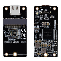 M.2อะแดปเตอร์ SSD NVME Gen2 10Gbps การ์ดแปลงข้อมูล JMS581ฮาร์ดดิสก์กล่องแปลงประเภท C USB3.1สนับสนุนการ์ด SSD 2230/42/60/80