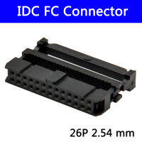 100ชิ้น2.54มิลลิเมตร IDC ซ็อกเก็ตหญิง FC 26จุด26pin 2*13สี่เหลี่ยมเชื่อมต่ออะแดปเตอร์ริบบิ้นเคเบิ้ล1.27มิลลิเมตร