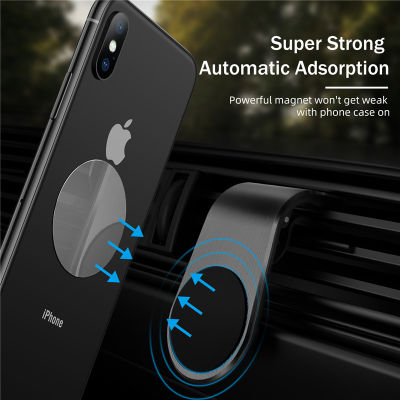 【cw】Magnetic Car phone Holder Stand For xiaomi redmi note 10 pro mi 11 360 Metal Air vent Magnetic Holder in Car GPS Mount Holder ！