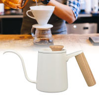 Gooseneck Spout Drip Kettle หม้อต้มน้ำหยดด้ามจับสแตนเลสที่แม่นยำเทตามหลักสรีรศาสตร์สำหรับเตาเหนี่ยวนำ