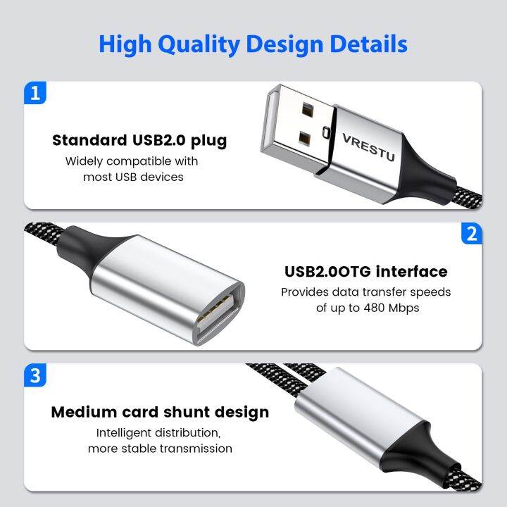 usb-ต่อ-usb-ตัวขยายกำลังไฟ2-3-4พอร์ต1ม-พอร์ตอะแดปเตอร์-otg-หลายพอร์ต-usb-สายต่อขยายสำหรับ-pc-แล็ปท็อป