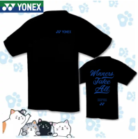 Yonex 2023ฤดูร้อนใหม่เสื้อยืดเล่นปิงปองแข่งขันกีฬาฝึกซ้อม Jersey Basket วิ่งดูดซับเหงื่อระบายอากาศที่สะดวกสบาย