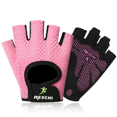 Summer Breathable Non-slip Half Finger Gloves Gym Weightlifting Cycling Yoga Bodybuilding Training Thin Cycling Equipment