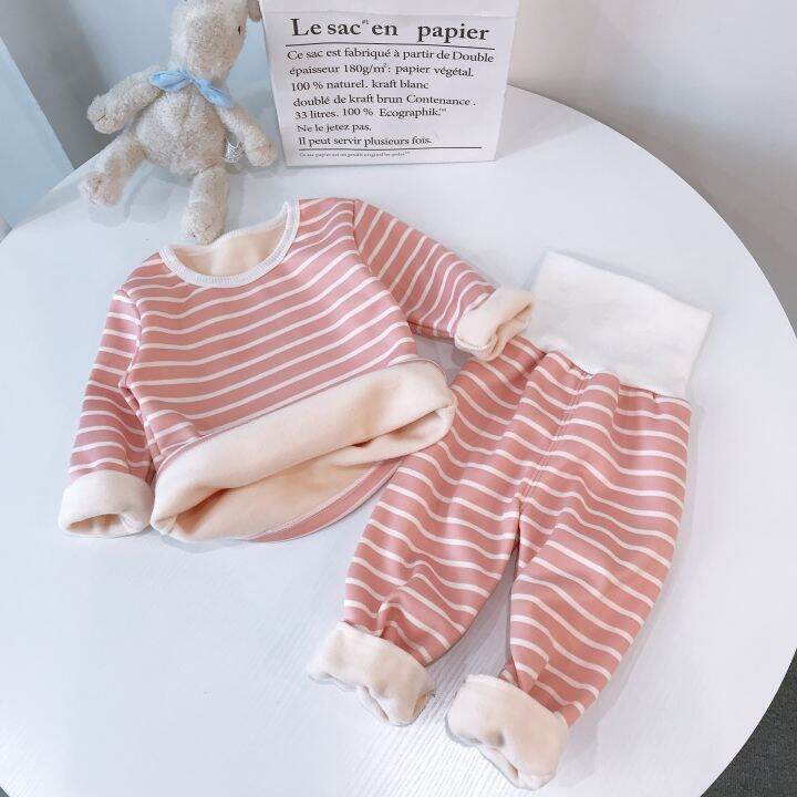 2021-plush-pajamas-baby-boy-set-clothes-for-girls-clothing-baby-boy-clothes-thermal-underwear-boy-pajamas-suit-1-5-years-old