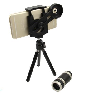 ORBMART 8X Zoom Telescope Mobile Phone Lens With Mini Tripod Holder For iPhone 5s 6 6S Plus Samsung S6 S5 Note 5 4 Xiaomi DoogeeTH