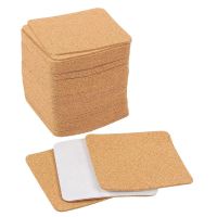 Self-Adhesive Cork Coasters,Cork Mats Cork Backing Sheets for Coasters and Supplies (50, Square)