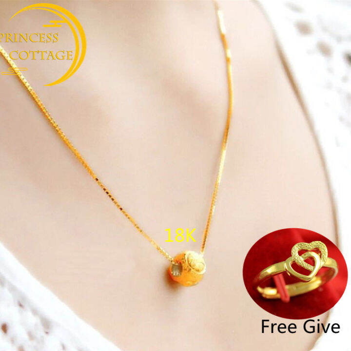 18k necklace with pendant