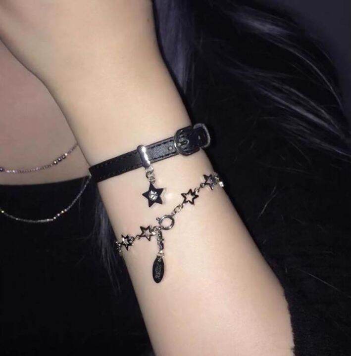 egirl-titanium-bracelet-punk-jewelry-steel-lady-cool-harajuku-star-pendant