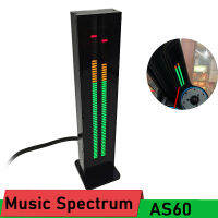 AS60 LED Music Spectrum Indicator ไฟแสดงสถานะสเตอริโอ VU Meter Rhythm yzer แสดงผลสำหรับ MP3รถยนต์ POWER Amplifier