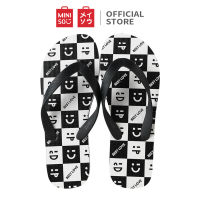 MINISO รองเท้า รองเท้าผู้ชาย รองเท้าแตะ รองเท้าแตะผู้ชาย Love and Peace Series  รองเท้าแตะผู้ชาย สลิปเปอร์ รองเท้าใส่ในบ้าน รองเท้าแตะแบบหนีบ