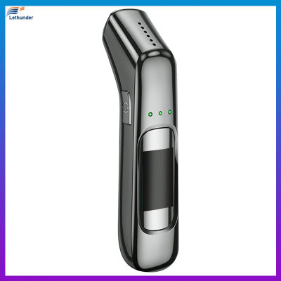 C9แบบพกพา Non-Contact ความแม่นยำสูง Breathalyzer HD จอแสดงผลดิจิตอลหน้าจอเป่าประเภท Tester Rechargeable Breath Tester