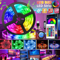 USB RGB ไฟ Led Strip บลูทูธ1-30เมตรเทป RGB สำหรับห้อง LED Luces ยืดหยุ่นริบบิ้นโคมไฟโต๊ะหน้าจอทีวีพื้นหลังแสง *