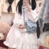 902A Lolita ชุดเดรสนางฟ้าสาวนุ่มฤดูใบไม้ผลิชุดเดรสคอตุ๊กตาผู้หญิงน่ารัก