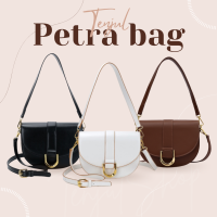 พร้อมส่ง? Petra bag กระเป๋าสะพาย ทรงครึ่งวงกลม มีสายสะพายให้ 2 เส้น กระเป๋าสะพายข้าง