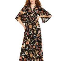 CUSTOM Casual Floral Print Pregnant Women Chiffon Tulle Maxi Wear Clothes Elegant Maternity Dresses