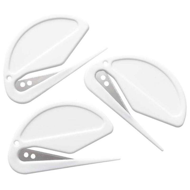 3 Pcs Letter Openers Envelope Slitters ที่เปิดจดหมายพลาสติกเครื่องมือ