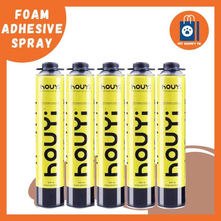 Houyi Foam Adhesive Spray / Polyurethane Foam Adhesive Spray 900g Lazada PH