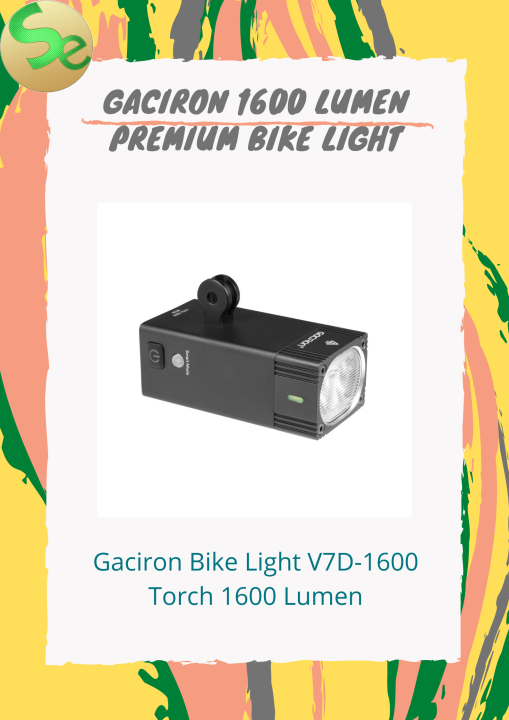 Gaciron Bike Light V7D-1600 Torch 1600 Lumen | Lazada PH