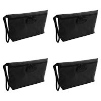 4X Money Bag with Lock,11X7.5in Money Pouch for Travel Storage, Durable Smell Proof Bag with Zipper for Cash