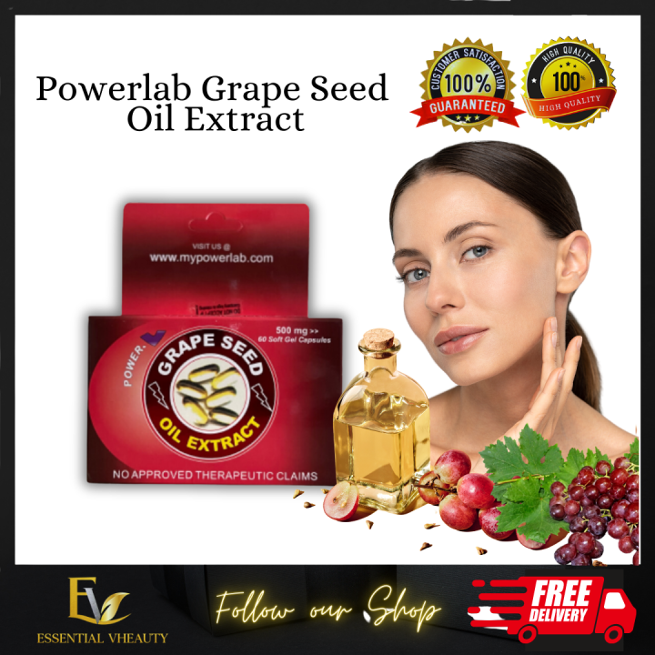 Powerlab Grapeseed Miracle Soft Gel Vitamin E Revitalize and