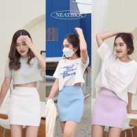 ☞NEAT - กรอกโค้ด WGRUJH ลดเหลือ 390 CARA SKIRT 450 ฿ กระโปรงไหมพรมทรงเอ♪