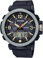 Casio Mens PRO TREK Stainless Steel Japanese-Quartz Watch with Resin Strap, Black, 23.77 (Model: PRG-600-1CR)